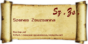Szenes Zsuzsanna névjegykártya